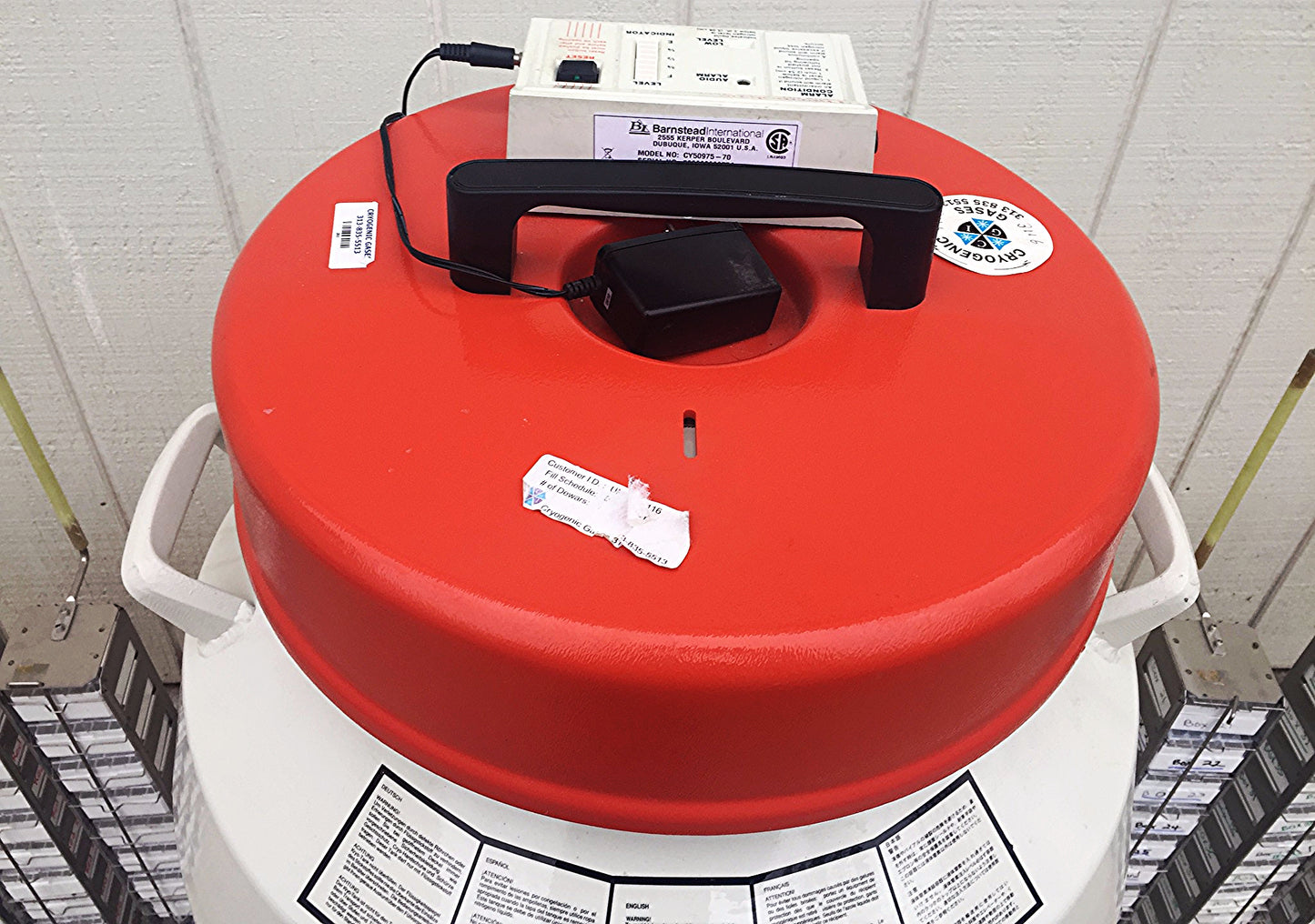 LOCATOR 8 PLUS BARNSTEAD CY50975-70 CRYO BIOLOGICAL STORAGE TANK CRYOGENIC FSHIP