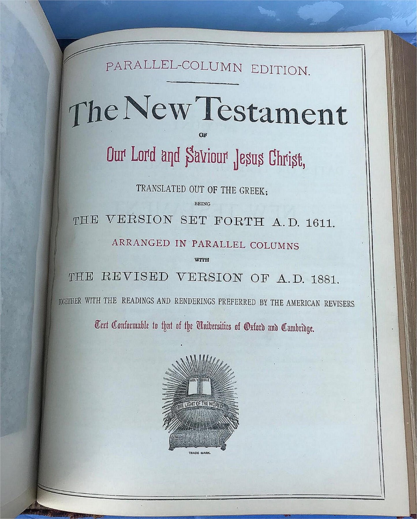 EXCELLENT COND 1889 PICTORIAL FAMILY BIBLE ORIGINAL RECEIPT ILLUSTRATED FREESHIP