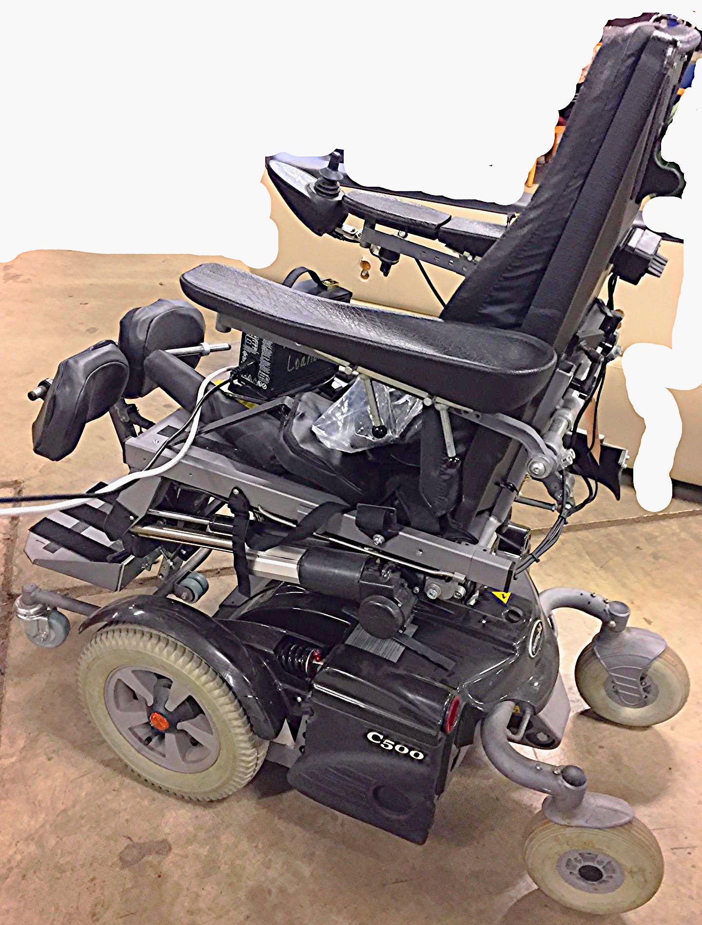 PERMOBIL C500 270lb 7.5MPH POWER WHEELCHAIR ELEVATE TILT RECLINE LEGS WATCHVIDEO
