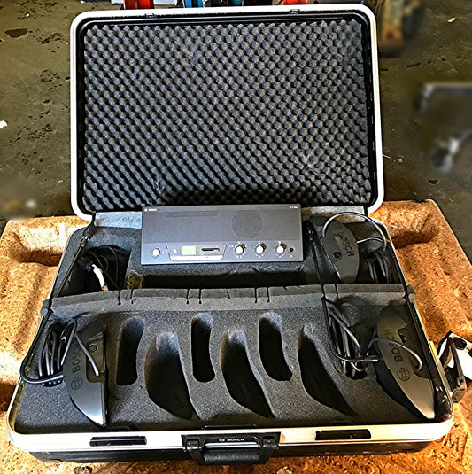 BOSCH CCS-CURD ULTRO 12 CCS-DL CONFERENCE SYSTEM CCS‑SC6 2 Suitcases FREE SHIP