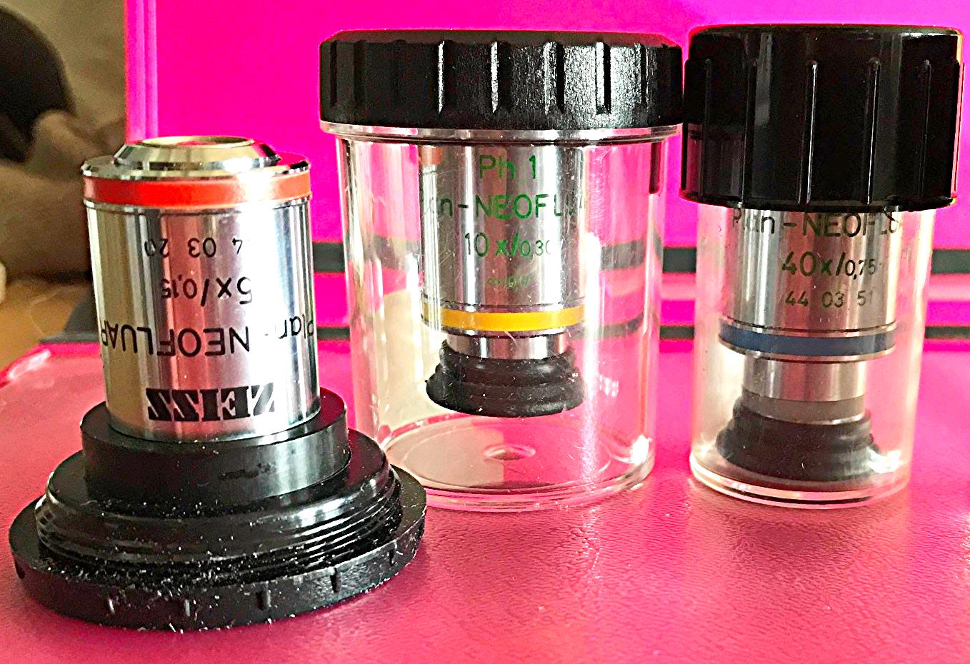ZEISS AXIOPHOT FLUORESCENCE POLARIZED FILTER MICROSCOPE PULNIX TM-745 CAMERA