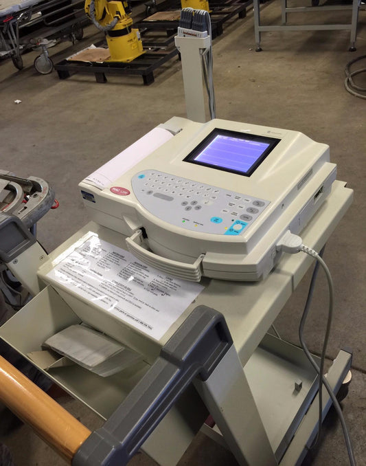 MARQUETTE 1200 EKG Resting ECG EKG w/ Module & Rolling Cart