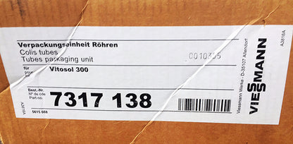 VITOSOL 300 COLIS TUBES VIESSMANN SOLAR POWERED COLLECTION TUBES FREESHIP