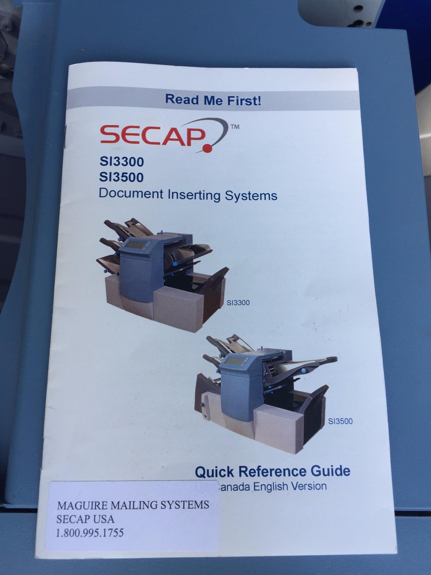 PITNEY BOWES SECAP SI3300 OFFICE RIGHT Document Inserting Auto System FREESHIP