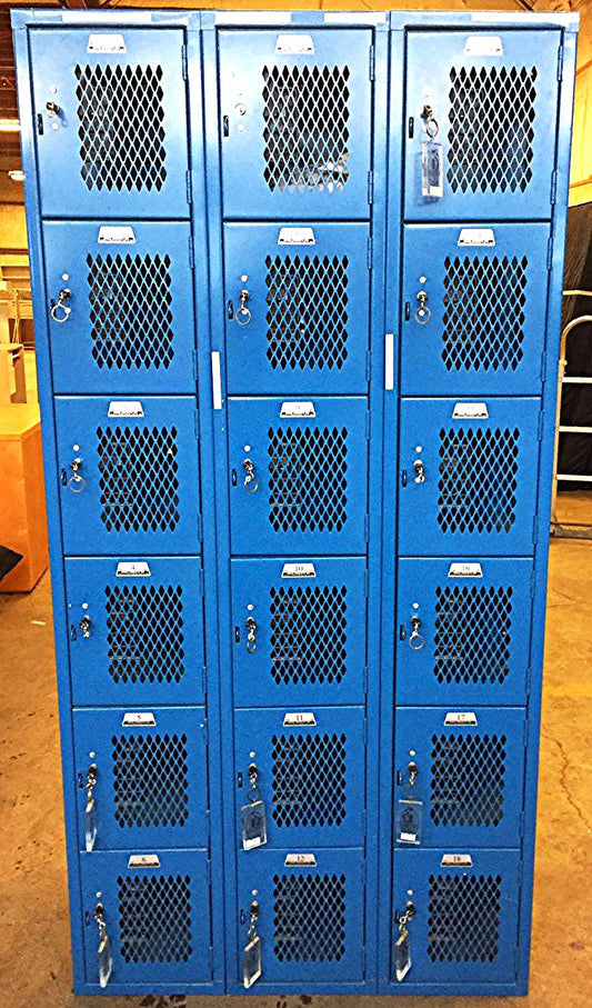 PENCO PRODUCTS SAFE-O-MAT COIN KEY 72" HIGH x 12" DEEP VENTED LOCKER FREE SHIP