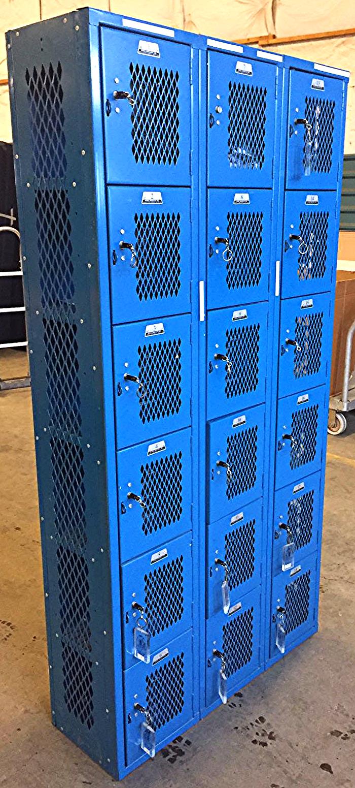 PENCO PRODUCTS SAFE-O-MAT COIN KEY 72" HIGH x 12" DEEP VENTED LOCKER FREE SHIP