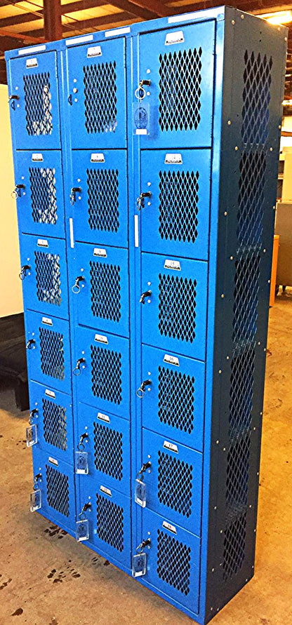 PENCO PRODUCTS SAFE-O-MAT COIN KEY 72" HIGH x 12" DEEP VENTED LOCKER FREE SHIP