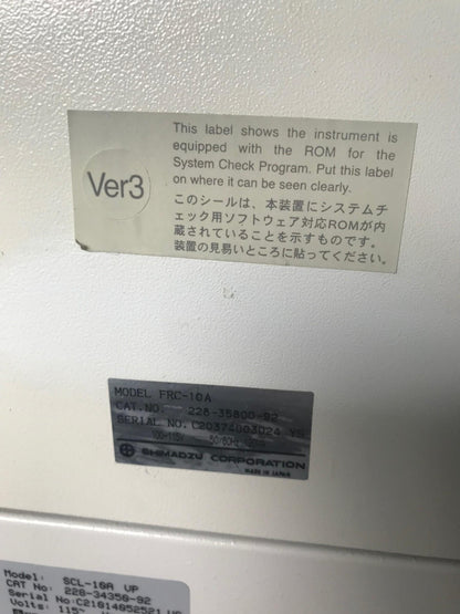 SHIMATZU SPD-M10A SCL-10A FRC-10A LAB HPLC GAS CHROMATOGRAPH SYSTEM FREESHIP