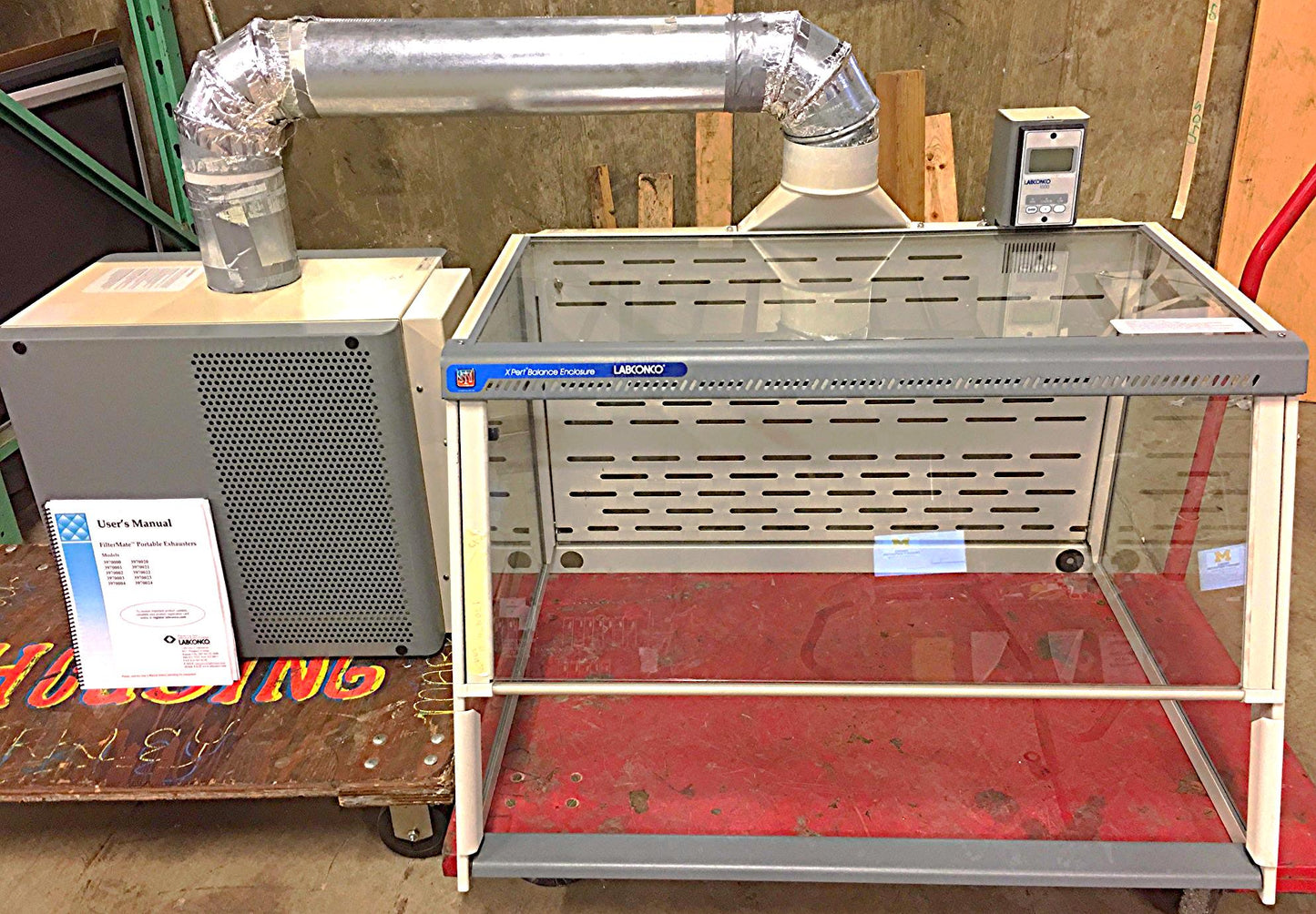 LABCONCO UNI-VENT IMPACT HOOD with Filtermate Portable Exhauster VIDEO FREESHIP