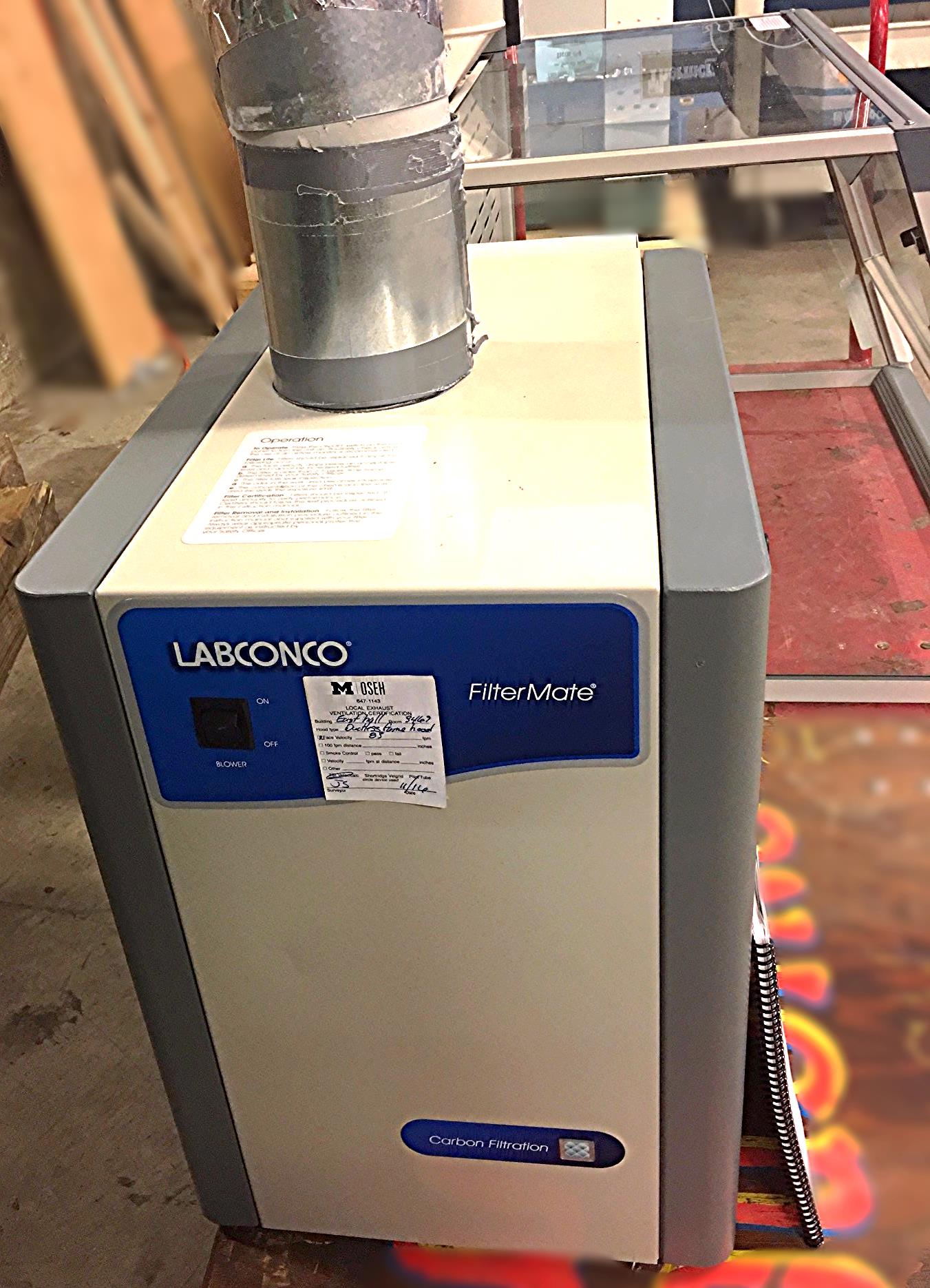 LABCONCO UNI-VENT IMPACT HOOD with Filtermate Portable Exhauster VIDEO FREESHIP