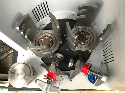 RETSCH PM 200 DOUBLE GRINDER PLANETARY TWO STATION BALL MILL WATCHVIDEO FREESHIP