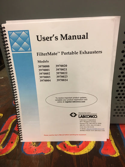 LABCONCO UNI-VENT IMPACT HOOD with Filtermate Portable Exhauster VIDEO FREESHIP