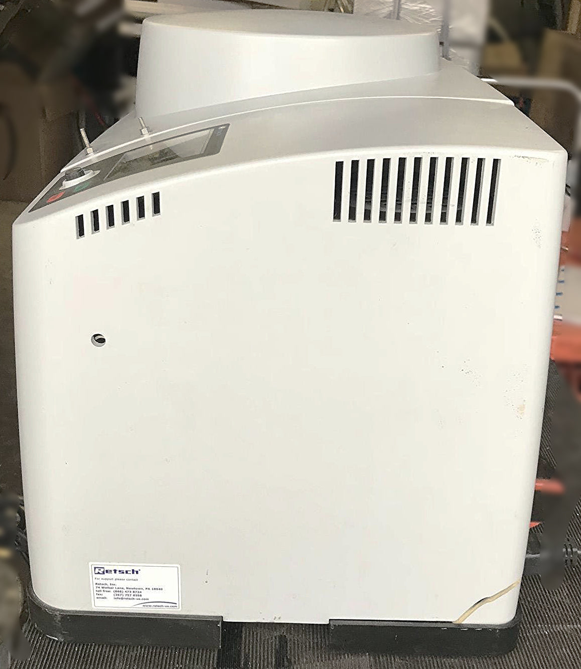 RETSCH PM 200 DOUBLE GRINDER PLANETARY TWO STATION BALL MILL WATCHVIDEO FREESHIP