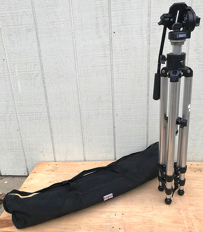 MANFROTTO 3033 PROFESSIONAL TRIPOD & 3126 FLUID HEAD w/ CASE by BOGEN  FREE SHIP