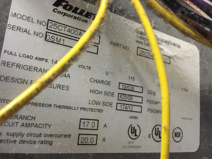 FOLLETT SYMPHONY MODEL 25CT400A NUGGET ICE AND WATER DISPENSER for parts