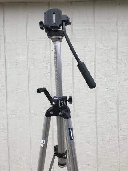 MANFROTTO 3033 PROFESSIONAL TRIPOD & 3126 FLUID HEAD w/ CASE by BOGEN  FREE SHIP