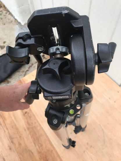 MANFROTTO 3033 PROFESSIONAL TRIPOD & 3126 FLUID HEAD w/ CASE by BOGEN  FREE SHIP