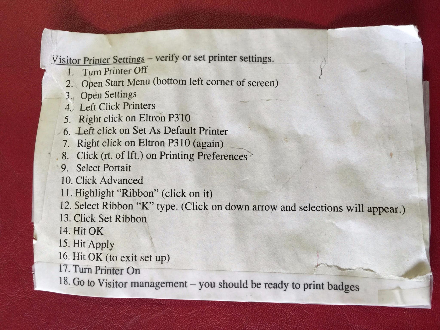 ELTRON ZEBRA P-310 ID Plastic Card Badge Color Printer