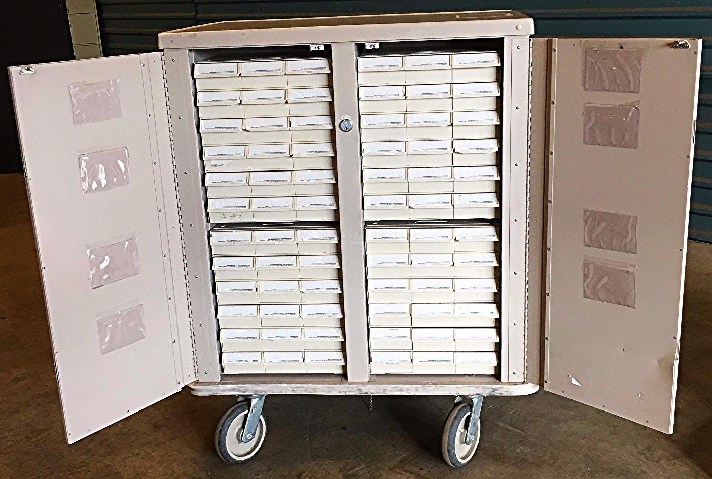 LIONVILLE PHARMACY MEDICINE STORAGE HOSPITAL DISTRIBUTION CRASH CART FREESHIPING