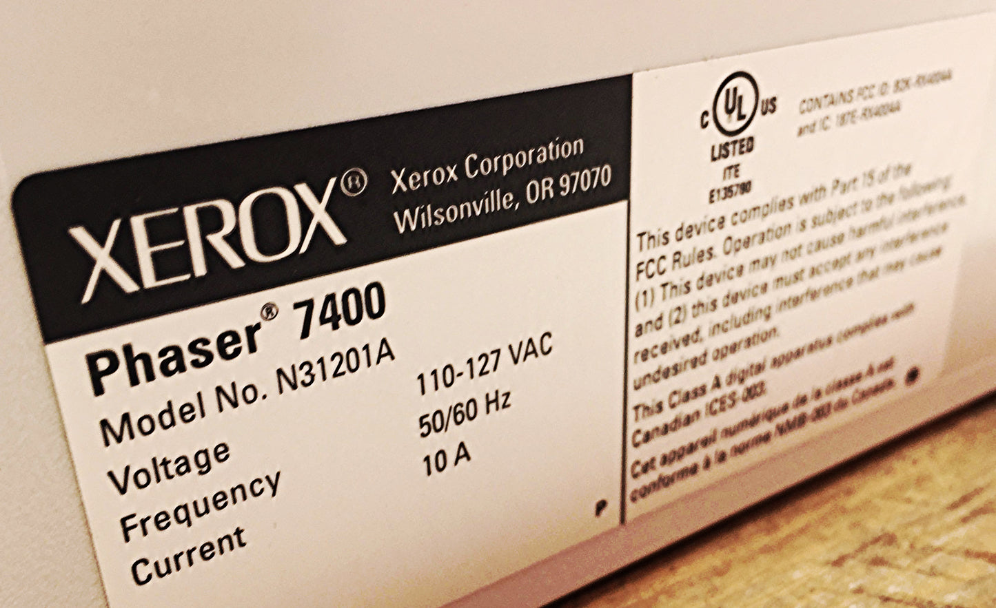 XEROX 7400 PHASER DT Workgroup Laser Printer & TONER Perfect Condition FREESHIP