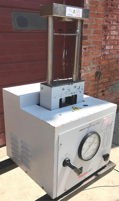 THERMO IEC FA-078A LABORATORY FRENCH PRESSURE CELL PRESS 3000psi WATCH VIDEO