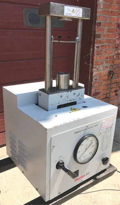 THERMO IEC FA-078A LABORATORY FRENCH PRESSURE CELL PRESS 3000psi WATCH VIDEO