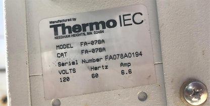 THERMO IEC FA-078A LABORATORY FRENCH PRESSURE CELL PRESS 3000psi WATCH VIDEO