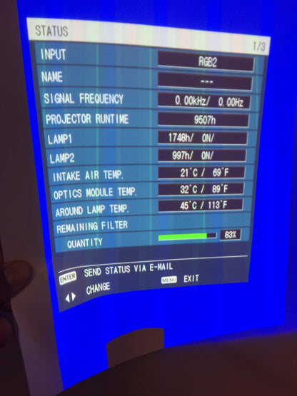 PANASONIC PT-DZ6700U PROJECTOR DLP Projector 1080p 6000 LUMENS PERFECT FREESHIP