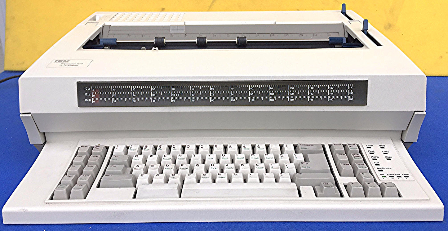 IBM WHEELWRITER 1500 TYPEWRITER with RIBBON WATCH VIDEOthisunit WORKING FREESHIP