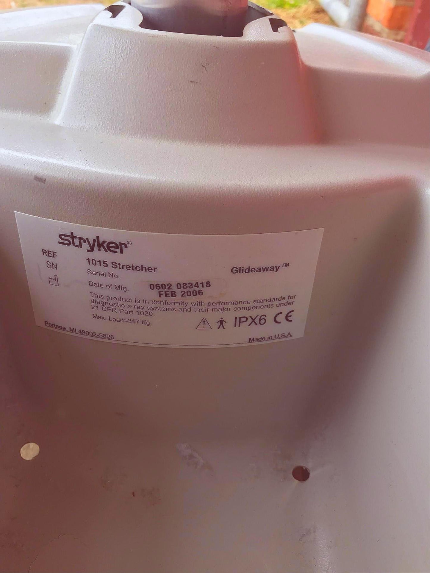 STRYKER 1015 BIG WHEEL HOSPITAL EMERGENCY MATTRESS GURNEY BED STRETCHER FREESHIP