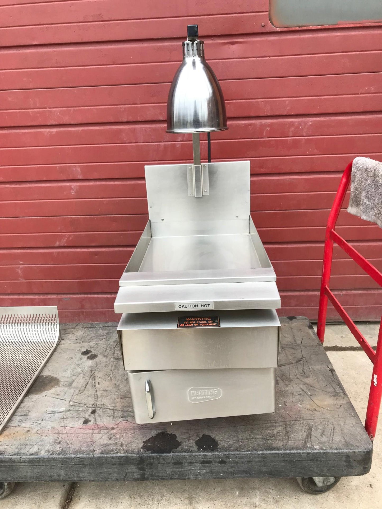 KEATING KEEP KRISP® 14" SALT BAGGING PREP STATION FOOD WARMER 2LCF HEAT LAMPs