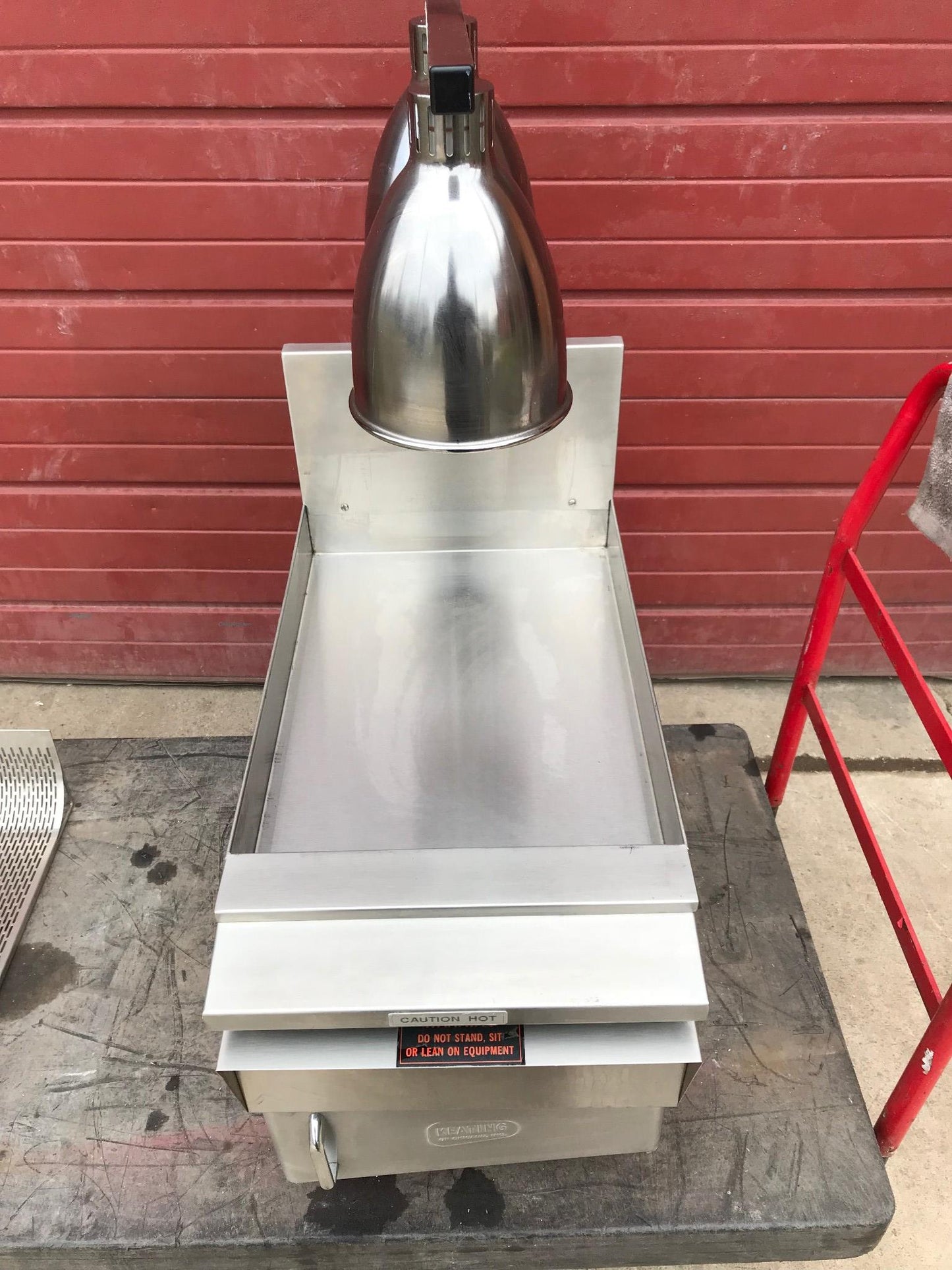 KEATING KEEP KRISP® 14" SALT BAGGING PREP STATION FOOD WARMER 2LCF HEAT LAMPs