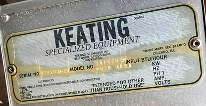 KEATING KEEP KRISP® 14" SALT BAGGING PREP STATION FOOD WARMER 2LCF HEAT LAMPs