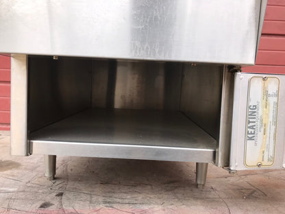 KEATING KEEP KRISP® 14" SALT BAGGING PREP STATION FOOD WARMER 2LCF HEAT LAMPs