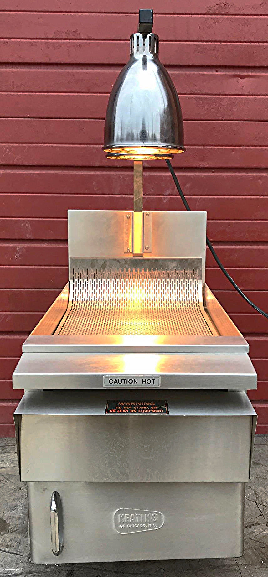KEATING KEEP KRISP® 14" SALT BAGGING PREP STATION FOOD WARMER 2LCF HEAT LAMPs