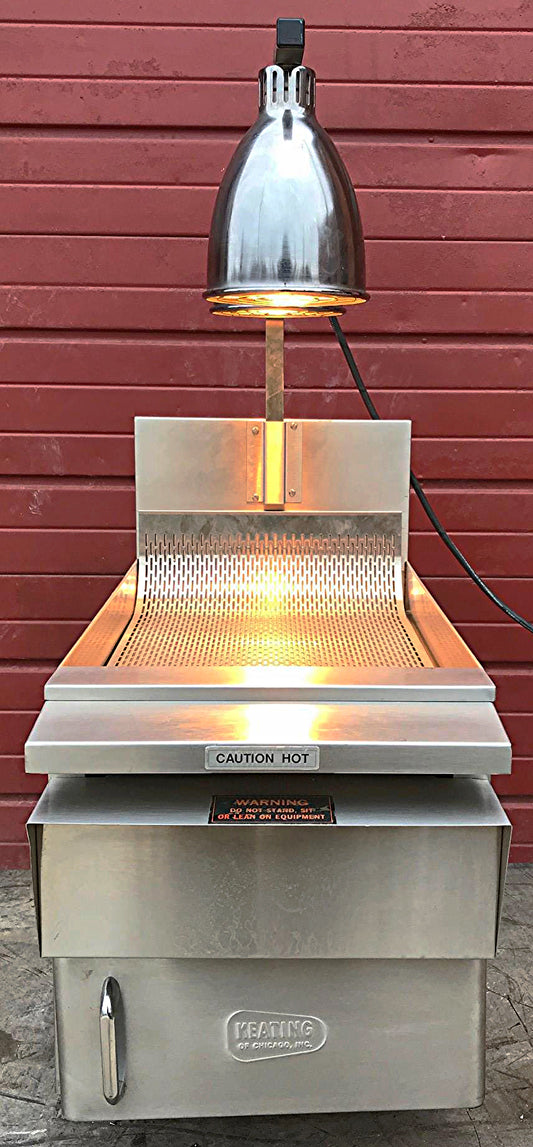 KEATING KEEP KRISP® 14" SALT BAGGING PREP STATION FOOD WARMER 2LCF HEAT LAMPs
