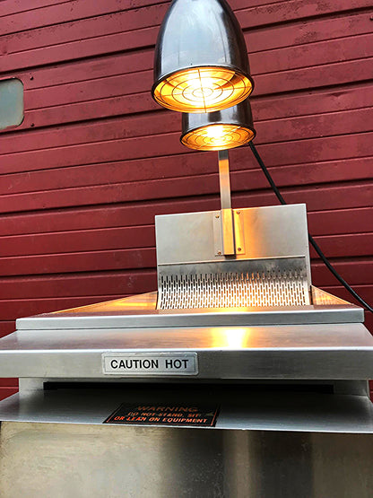 KEATING KEEP KRISP® 14" SALT BAGGING PREP STATION FOOD WARMER 2LCF HEAT LAMPs