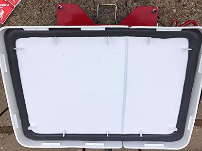 LARGE COVIDIEN KENDALL METAL PHARMACEUTICAL MEDICAL WASTE CONTAINER FREESHIPPING