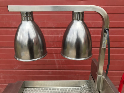 KEATING KEEP KRISP® 14" SALT BAGGING PREP STATION FOOD WARMER 2LCF HEAT LAMPs