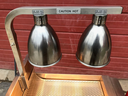 KEATING KEEP KRISP® 14" SALT BAGGING PREP STATION FOOD WARMER 2LCF HEAT LAMPs