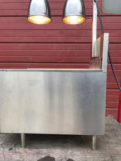 KEATING KEEP KRISP® 14" SALT BAGGING PREP STATION FOOD WARMER 2LCF HEAT LAMPs