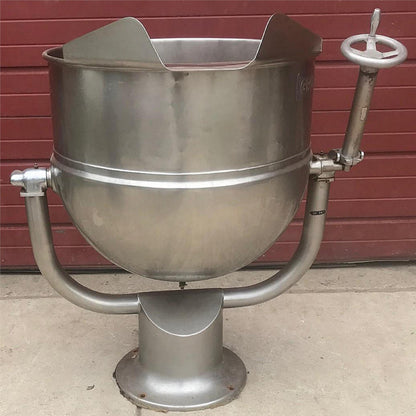 GROEN D2-40 MANUAL CRANK TILT 40 GALLON DIRECT STEAM KETTLE FREE BUSINESS SHIP
