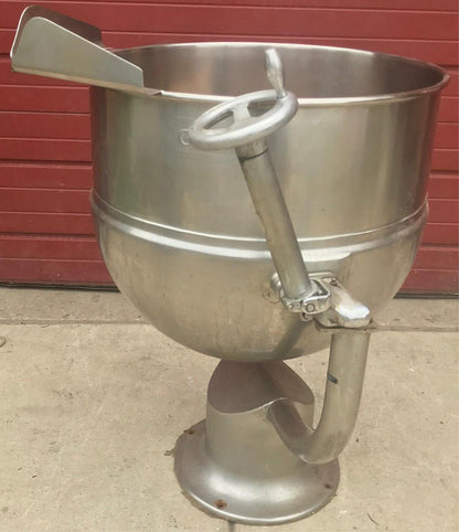 GROEN D2-40 MANUAL CRANK TILT 40 GALLON DIRECT STEAM KETTLE FREE BUSINESS SHIP