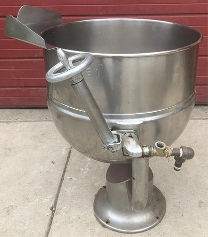 GROEN D2-40 MANUAL CRANK TILT 40 GALLON DIRECT STEAM KETTLE FREE BUSINESS SHIP
