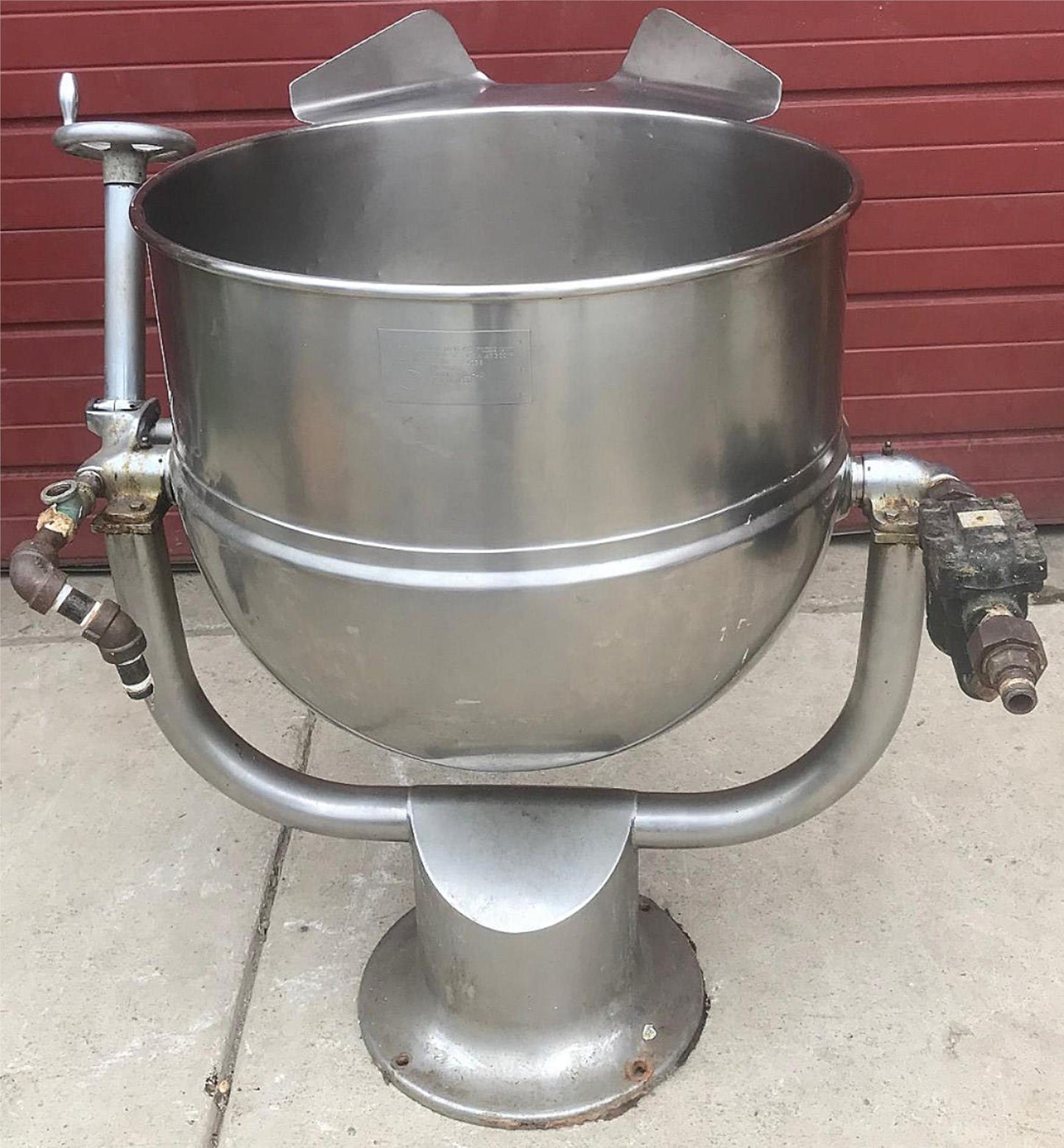 GROEN D2-40 MANUAL CRANK TILT 40 GALLON DIRECT STEAM KETTLE FREE BUSINESS SHIP