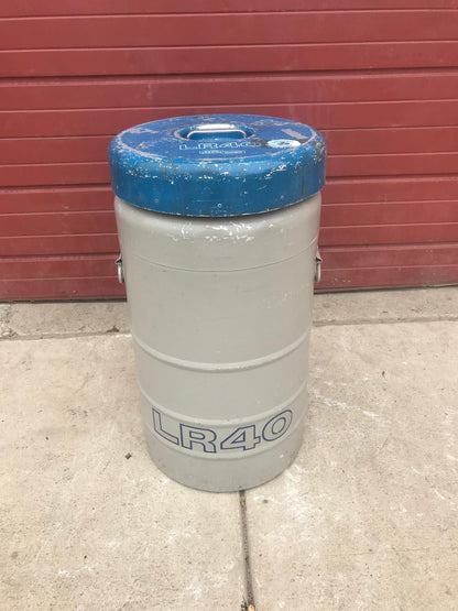 UNION CARBIDE 12 Gallon LR-40 CRYOGENIC REFRIGERATION TANK NO LEAKS 6 CANISTERS