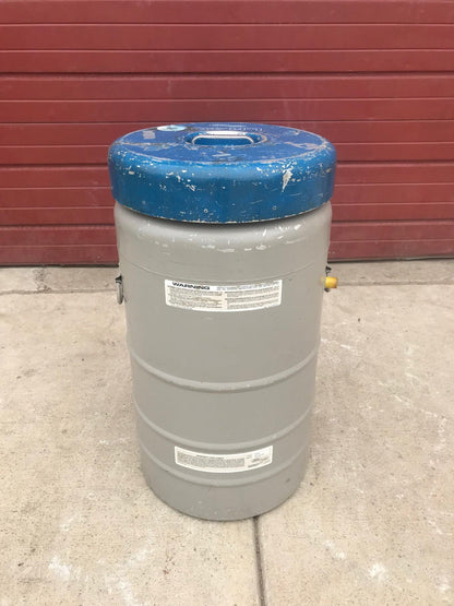 UNION CARBIDE 12 Gallon LR-40 CRYOGENIC REFRIGERATION TANK NO LEAKS 6 CANISTERS