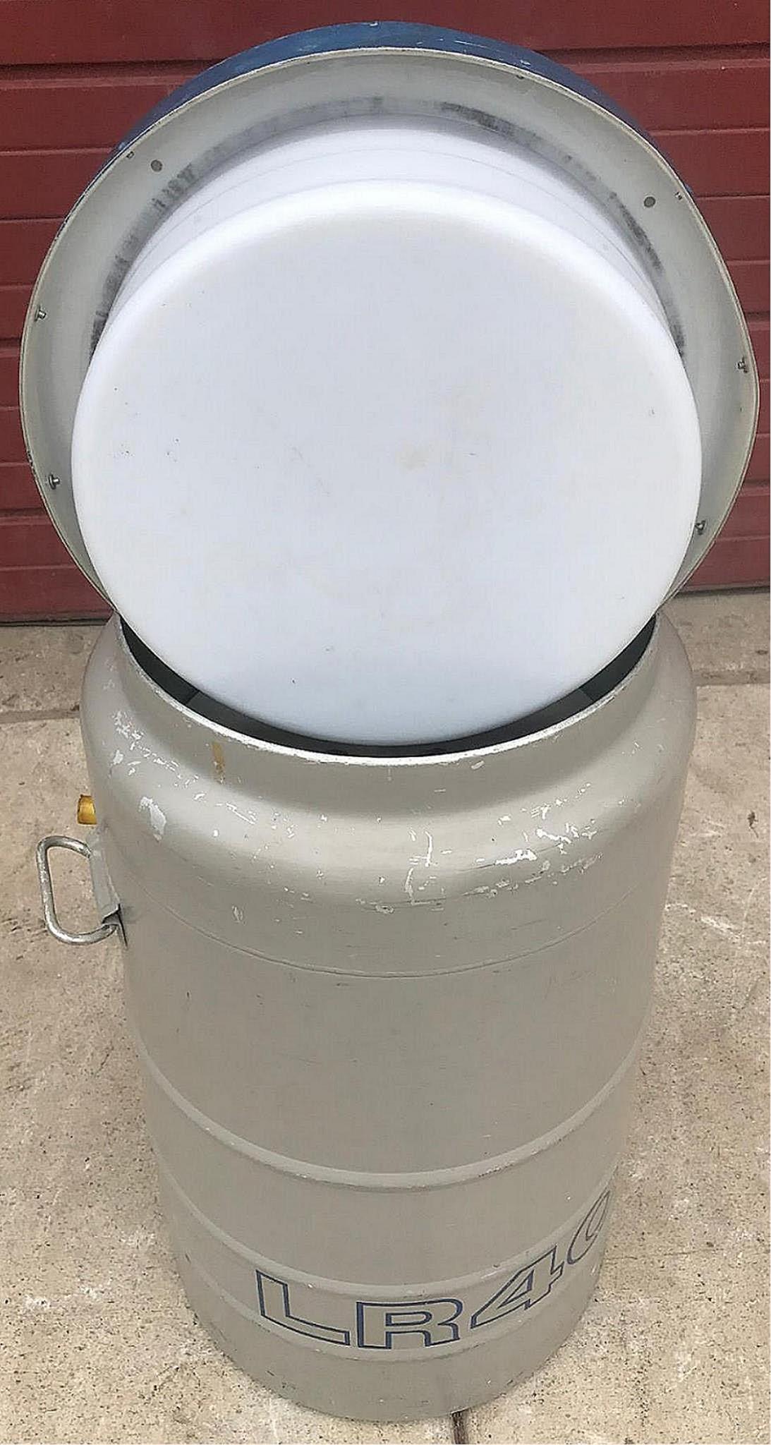 UNION CARBIDE 12 Gallon LR-40 CRYOGENIC REFRIGERATION TANK NO LEAKS 6 CANISTERS