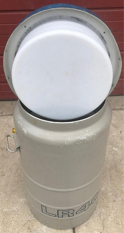 UNION CARBIDE 12 Gallon LR-40 CRYOGENIC REFRIGERATION TANK NO LEAKS 6 CANISTERS