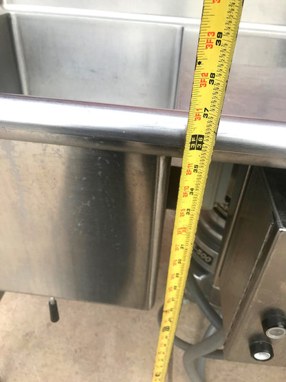 47" X 34" COMMERCIAL SINK & INSINKERATOR SS-500-28 5HP GARBAGE DISPOSAL FREESHIP